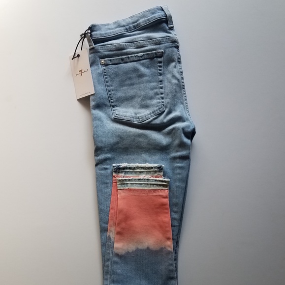 7 for All Mankind Coral Skinny Jeans - Picture 6 of 8